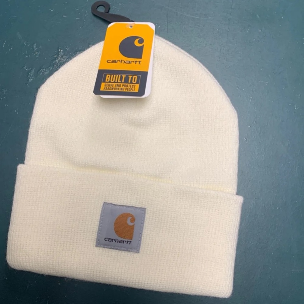 White Carhartt hat